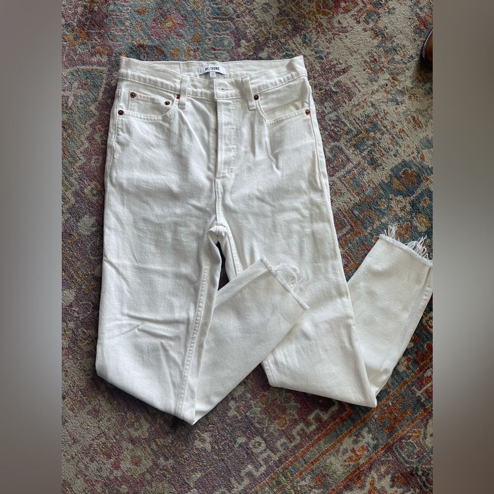 Re/Done 90s high rise ankle crop jean - sz 27